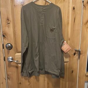BIG SMITH Green Long Sleeve Tee Casual Knit Sz 2xl